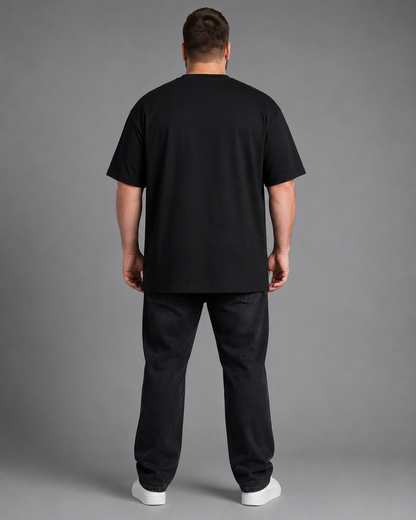 Premium Oversize T-Shirt Herren - 240 GSM - Extra Länge - Ultra Soft Touch -