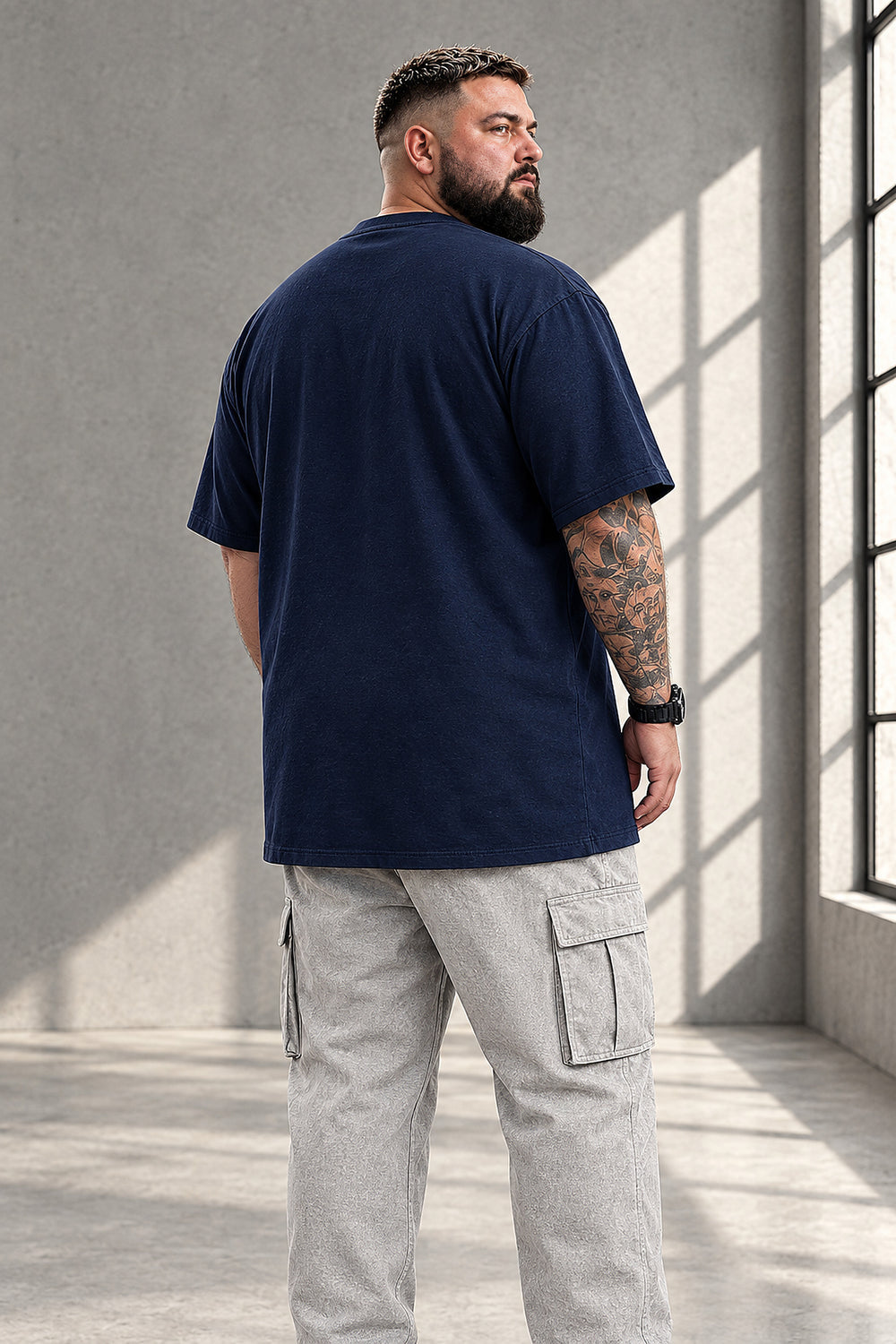 LR TEX Shirt von hinten: der Saum reicht über die Hüfte